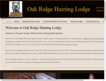 Tablet Screenshot of oakridgehunting.com